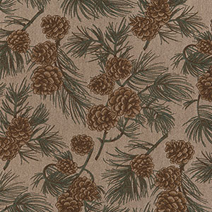 Heartland Fabrics Standard 28-33 Pine Cone Fabric